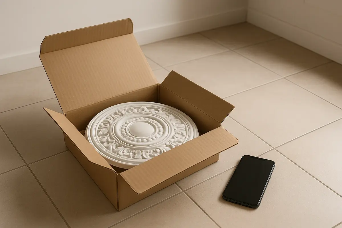 ارسال گچبری پیش ساخته به شهرستان؛ بستهبندی، حمل ایمن و نصب در محل
